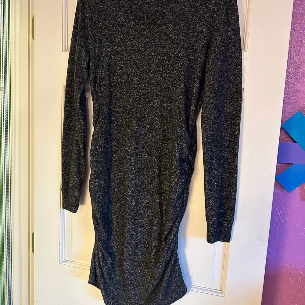 Athleta Elegant Charcoal Long Sleeve Dress medium